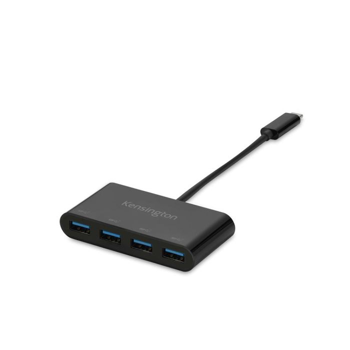 Hub Kensington Ch1200 Usb-C De 10 grbps Cargador Y 4 Puertos Usb-A 3.2