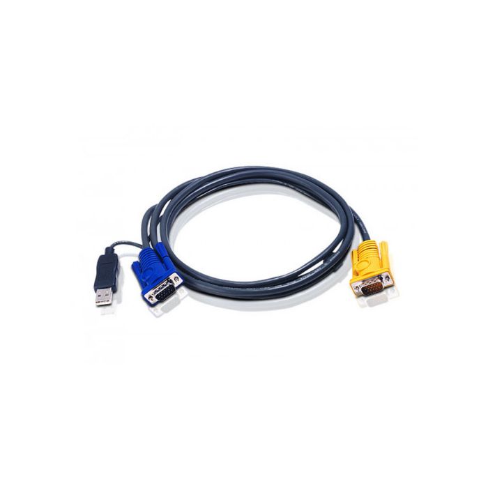 Aten 2L5202UP cable para video, teclado y ratón (kvm) Negro 1,8 m