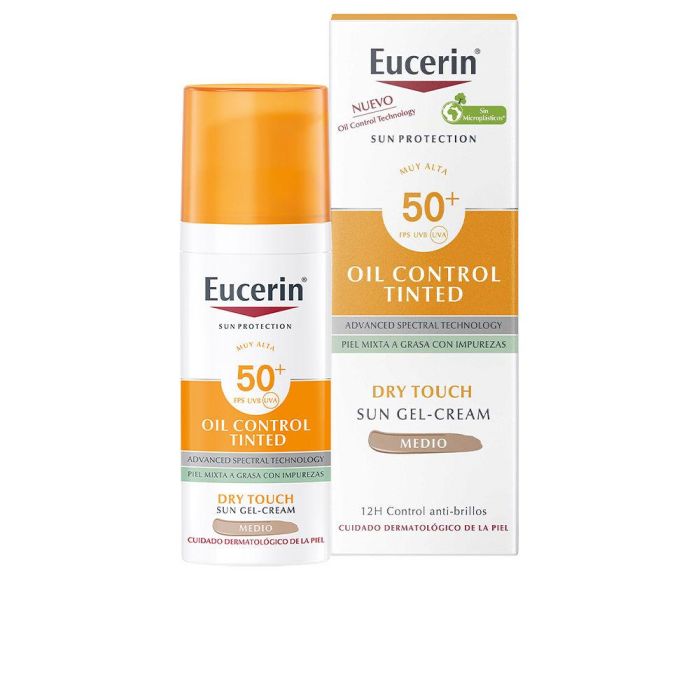 SUN PROTECTION oil dry touch gel-crema color SPF50+