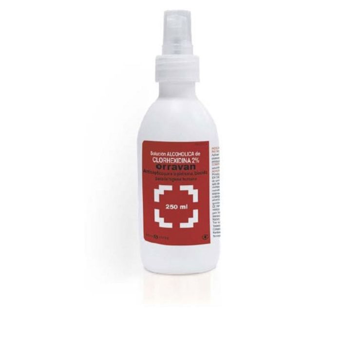 Clorhexidina 2 % solución acuosa spray 250 ml