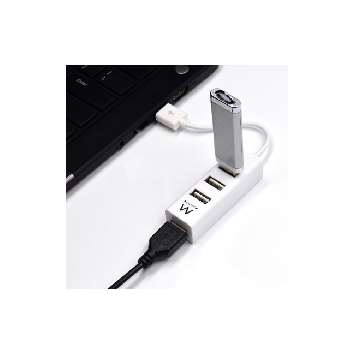 Hub USB Ewent EW1122 Blanco 1