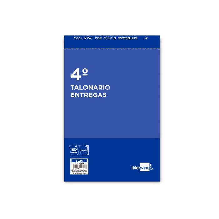 Talonario Liderpapel Entregas Cuarto Original Y Copia 226 1