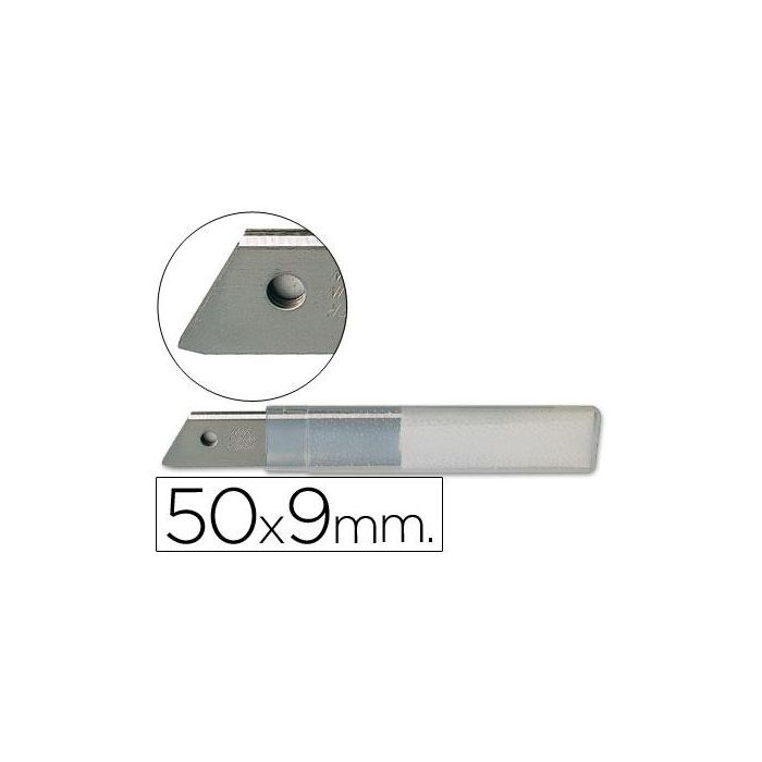 Repuesto Cuter Estrecho Metalico Q-Connect 0,5x9 mm Blister De 10 Cuchillas