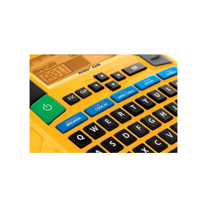 Dymo Rhino impresora de etiquetas portátil 4200 teclado qwerty + con maletín 5