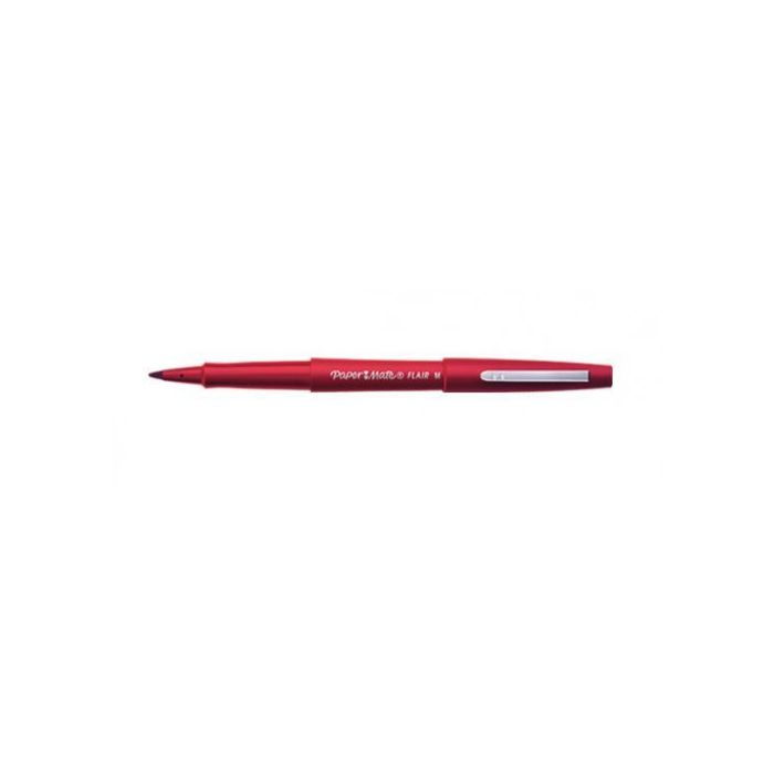 PAPER MATE Rotulador punta nylon Flair Nylon punta fibra M 1,1 rojo PAPER MATE Rotulador punta nylon Flair Nylon punta fibra M 1,1 rojo