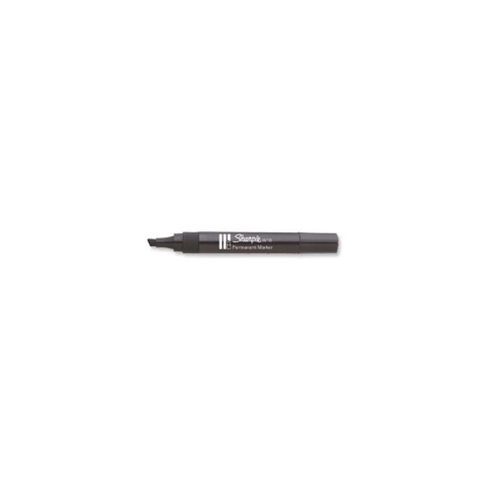 Sharpie Marcador permanente negro w10 punta biselada -12u-