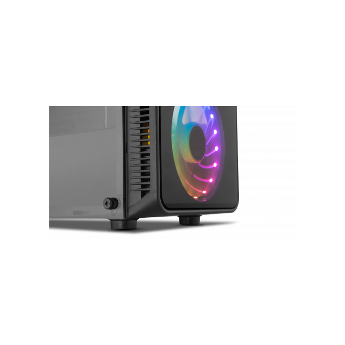 Caja Semitorre ATX Nox NXHUMMERTGM LED RGB Negro 12