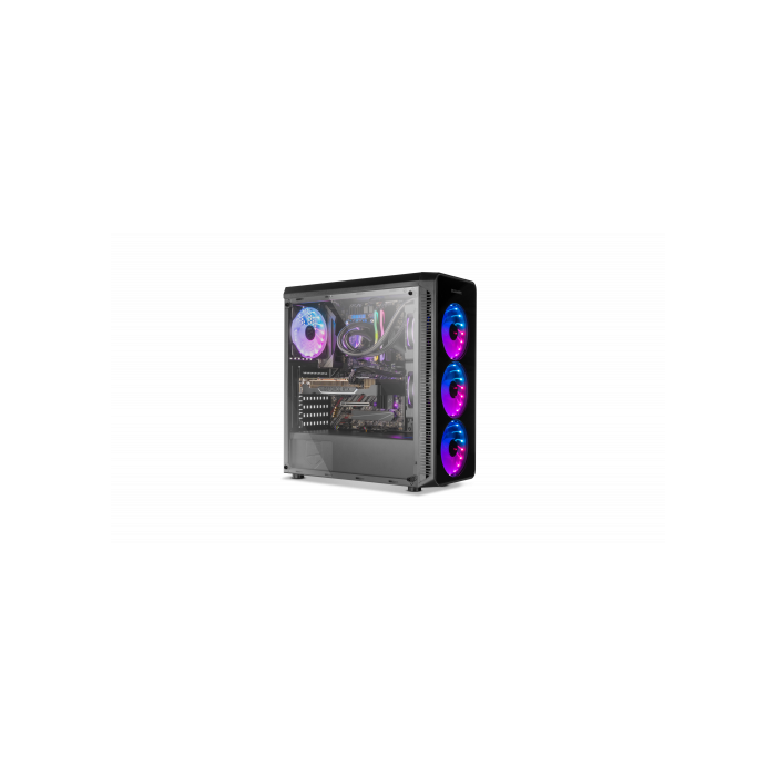 Caja Semitorre ATX Nox NXHUMMERTGM LED RGB Negro 33