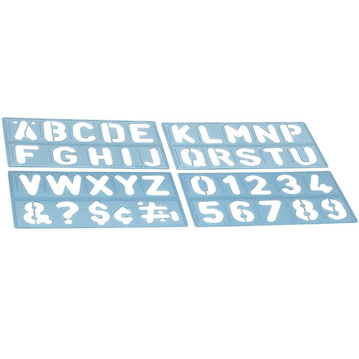 Plantilla Liderpapel Rotulacion 1800 Letras Y Numeros 100 mm 1