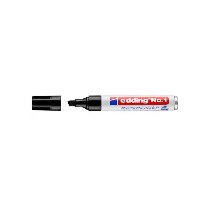 Rotulador edding nº 1 p. biselada fina negro (101-01) Rotulador edding nº 1 p. biselada fina negro (101-01)