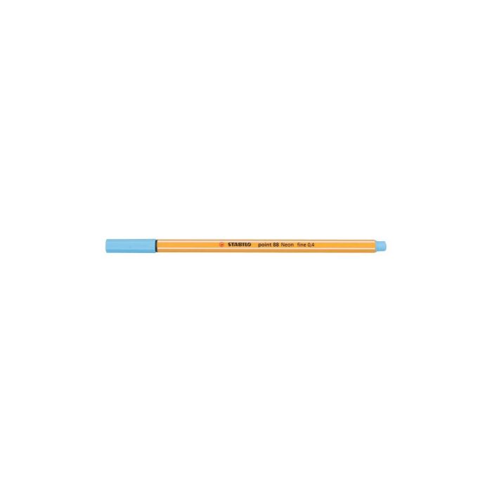 STABILO Rotulador Point 88 punta fieltro fina trazo 0,4mm azul neon STABILO Rotulador Point 88 punta fieltro fina trazo 0,4mm azul neon