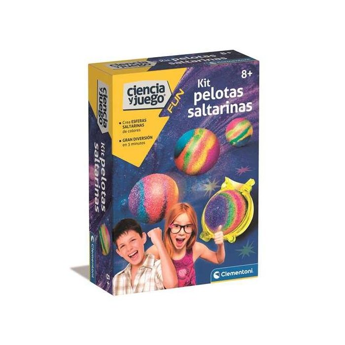 Clementoni 55550 Pelotas Saltarinas - Kit Científico para Niños, Crea Bolas de Colores con Agua y Moldes, Juguete Didáctico +8 años Clementoni 55550 Pelotas Saltarinas - Kit Científico para Niños, Crea Bolas de Colores con Agua y Moldes, Juguete Didáctico +8 años