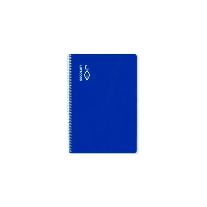 Escolofi cuaderno espiral 50h folio 70 gr milimetrado 3x3x9 c/margen tapa dura azul -5u- Escolofi cuaderno espiral 50h folio 70 gr milimetrado 3x3x9 c/margen tapa dura azul -5u-