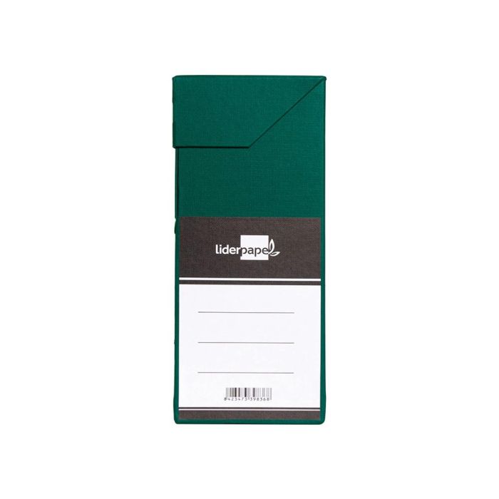 Caja Transferencia Liderpapel Folio Lomo 118 mm Color Verde 390x118X260 mm 2