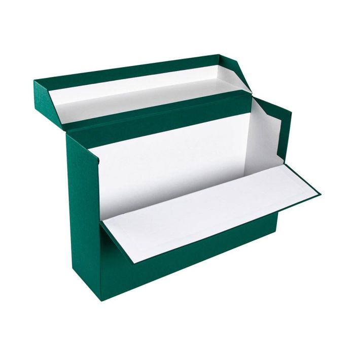 Caja Transferencia Liderpapel Folio Lomo 118 mm Color Verde 390x118X260 mm 4