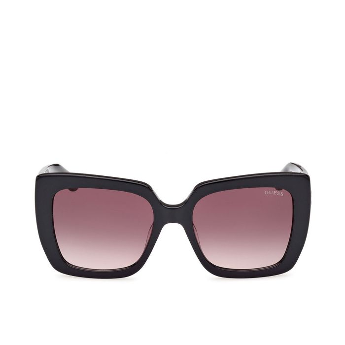 Guess GU7889 01T Gafas de Sol Cuadradas Mujer Plástico Negro Brillante Lente Burdeos Degradado 53mm 140mm