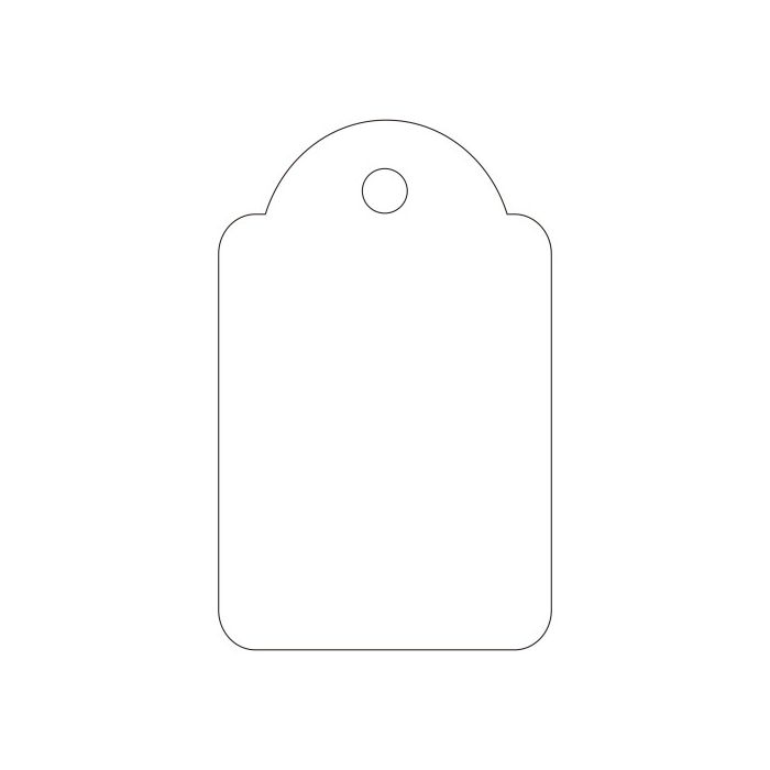 Etiquetas colgantes apli blancas con hilo 22 x 35 mm. 500 unidades (00390) 1