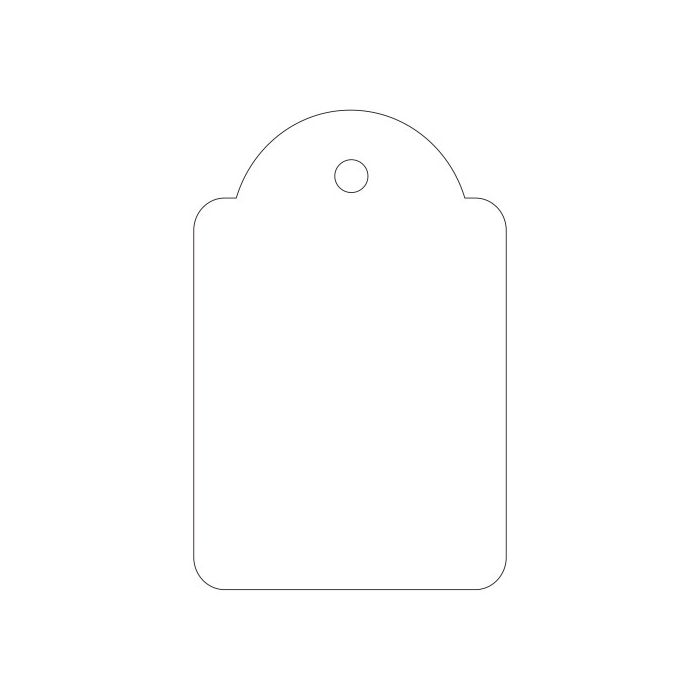 Etiquetas colgantes apli blancas con hilo 28 x 43 mm. 500 unidades (00391) 1