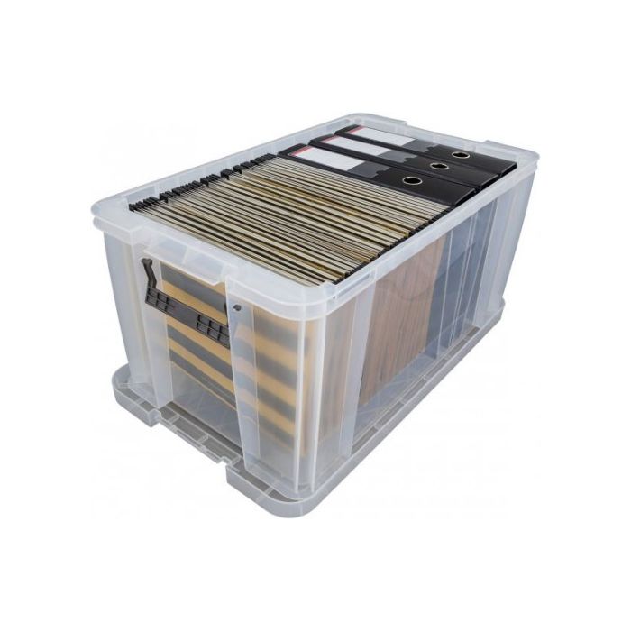 Caja Organizadora Apilable Archivo 2000 Transparente 38 x 65 x 31 cm