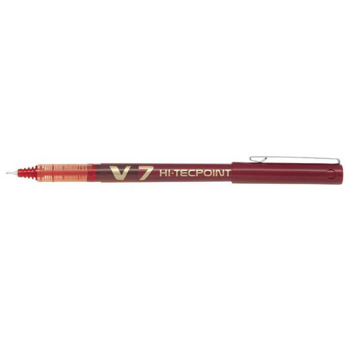 Rotulador Pilot Punta Aguja V-7 Rojo 0.7 mm 12 unidades 1