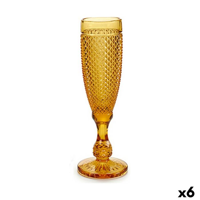 Copa de champán Ambar Vidrio 6 Unidades (180 ml) 2