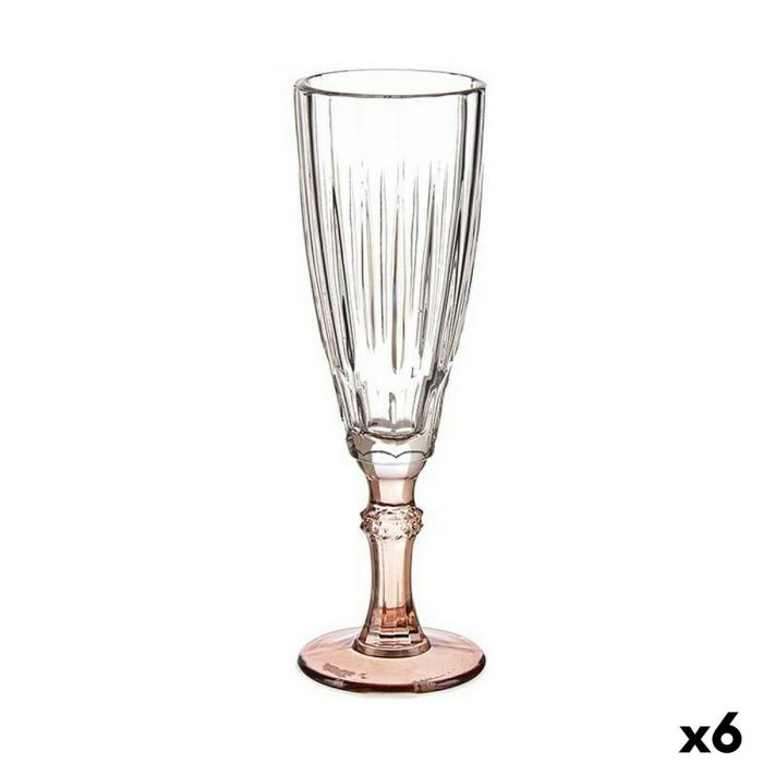 Copa de champán Exotic Vidrio Marrón 6 Unidades (170 ml) 3