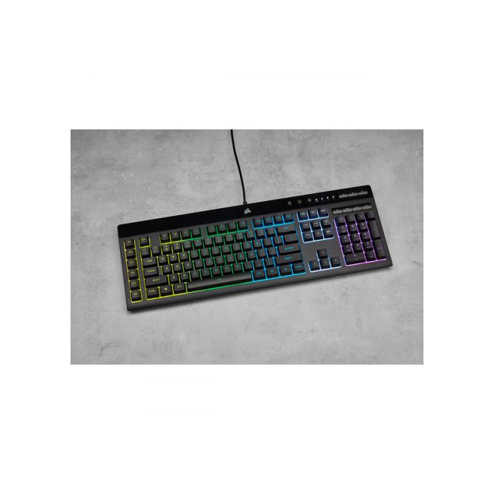 Corsair K55 RGB PRO teclado USB QWERTY Español Negro 7