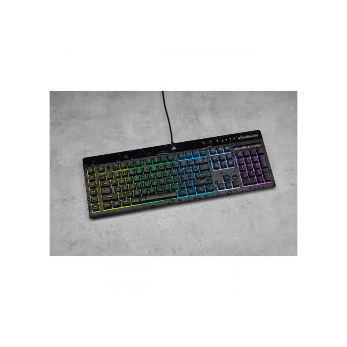 Corsair K55 RGB PRO teclado USB QWERTY Español Negro 10