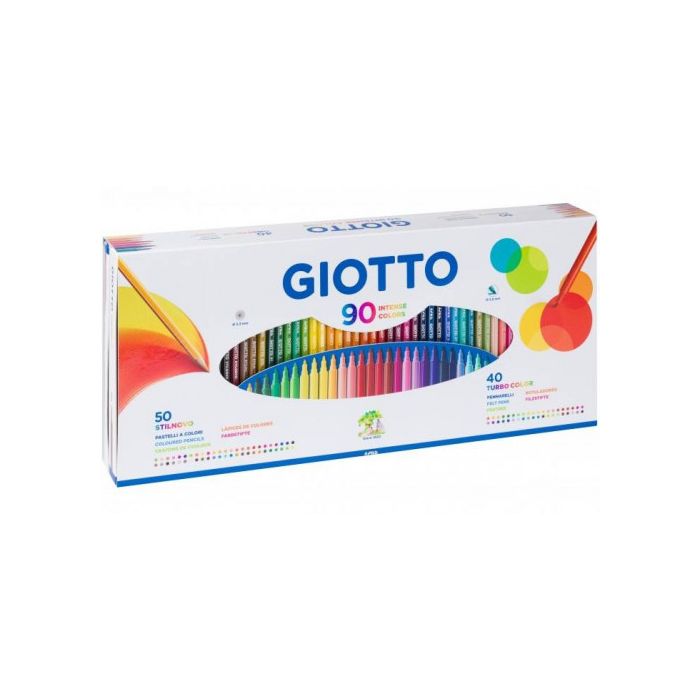 Giotto Stilnovo Caja 50 Lapiceros + 40 Rotuladores + Sacapuntas Giotto F257500