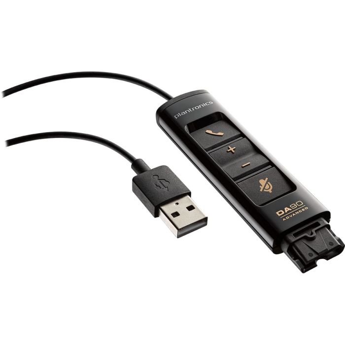 Adaptador de Sonido USB Poly DA90 E+A Negro