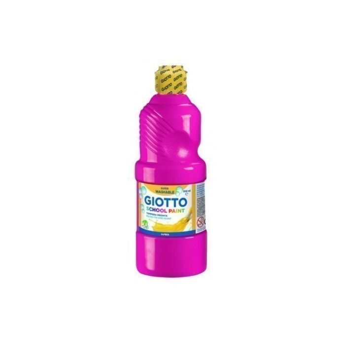Giotto Témpera escolar lavable magenta botella 500 ml