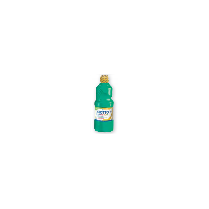 Giotto Témpera escolar lavable verde cinabrio botella 500 ml