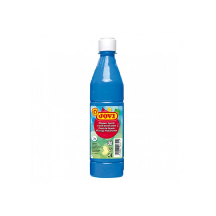 Jovi Témpera líquida school botella de 500 ml azul cyan