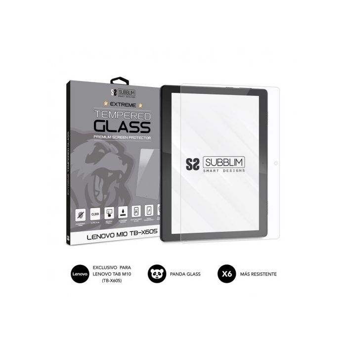 SUBBLIM Protector de Cristal Templado Extreme Tempered Glass LENOVO M10 TB-X605