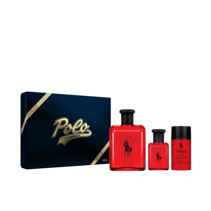 Set de Perfume Hombre Ralph Lauren Polo Red 3 Piezas
