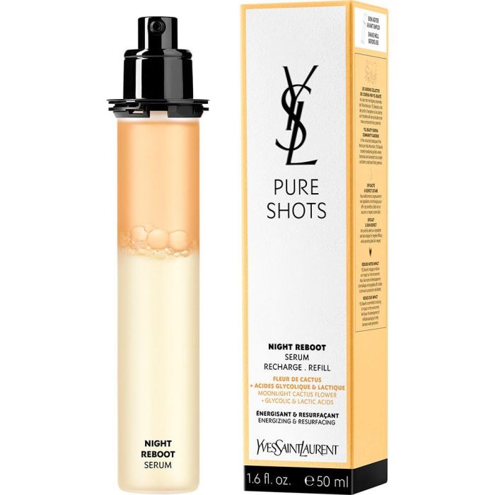 Yves Saint Laurent PURE SHOTS Night Reboot Sérum Facial Bifásico Recargable Antiedad, Antifatiga, Hidratante y Regenerador 50 ml Yves Saint Laurent PURE SHOTS Night Reboot Sérum Facial Bifásico Recargable Antiedad, Antifatiga, Hidratante y Regenerador 50 ml