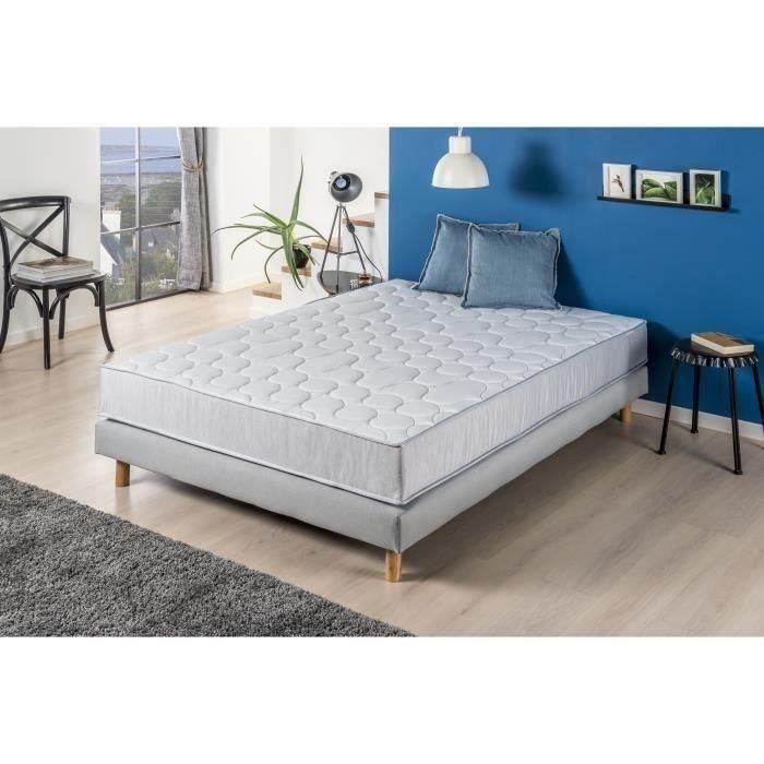 DEKO DREAM Set SPRINGMAX Colchón + somier 140x190 cm - Recepción dinámica - Soporte firme