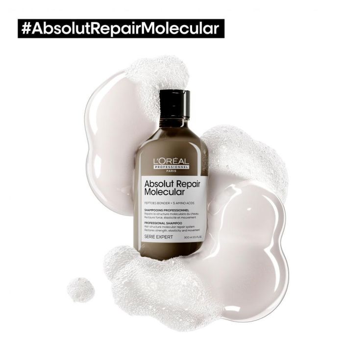 Absolut Repair Molecular Champú Profesional sin Sulfatos para Cabello Dañado 3