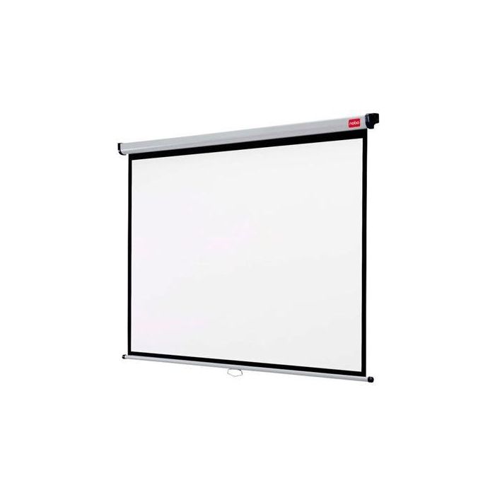 Nobo Pantalla Proyección Mural Mate 2400x1600 mm 16:10 para Imágenes Nítidas y Detalladas, Enrollable, Brazos Extensibles Opcionales