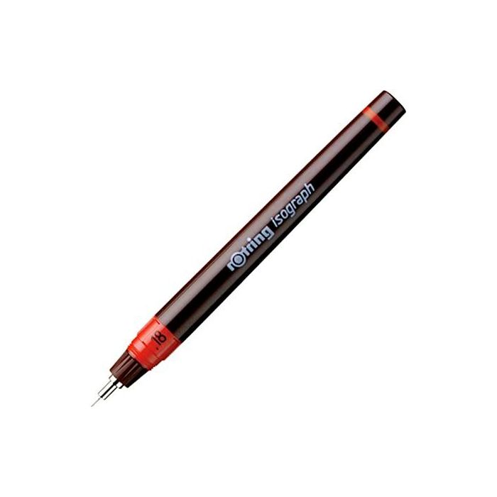 Rotring estilógrafo isograph 0,18mm tinta china negra