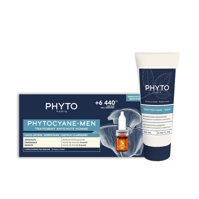 Phytocyane tratamiento anticaída hombre lote 2 pz