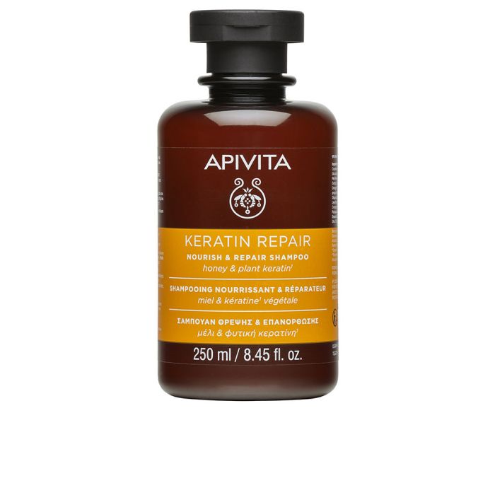 Champú keratin repair nutritivo y reparador para cabello seco y dañado 250 ml
