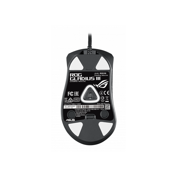 ASUS ROG Gladius III ratón mano derecha USB tipo A Óptico 19000 DPI 2