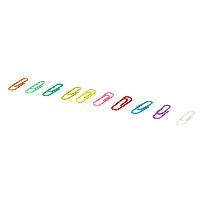 Clips Colores Liderpapel Bote 1000 Unidades Colores Surtidos 2