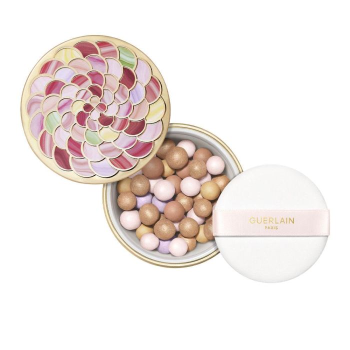 Guerlain #03-Warm Météorites Perlas Iluminadoras, Iluminador & Fijador de Maquillaje para Acabado Radiante Natural, 25g