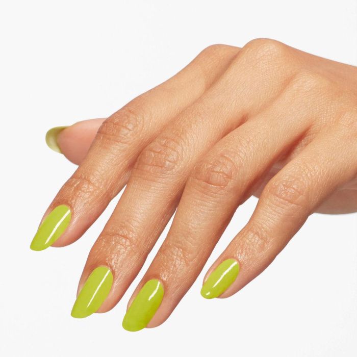 Opi Colección primavera, infinite shine, esmalte de uñas de larga duración #get in lime 15 ml 2