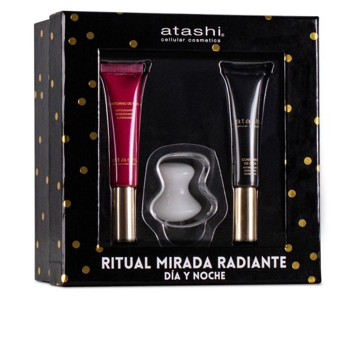 Contorno de ojos antiedad atashi estuche 3 pz