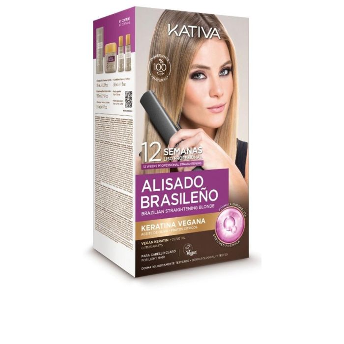Kativa Profesional alisado brasileno pro blonde estuche 6 pz