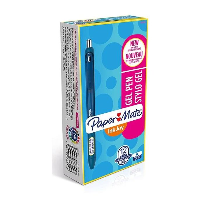 Paper Mate Inkjoy gel brillante bolígrafo retráctil punta media