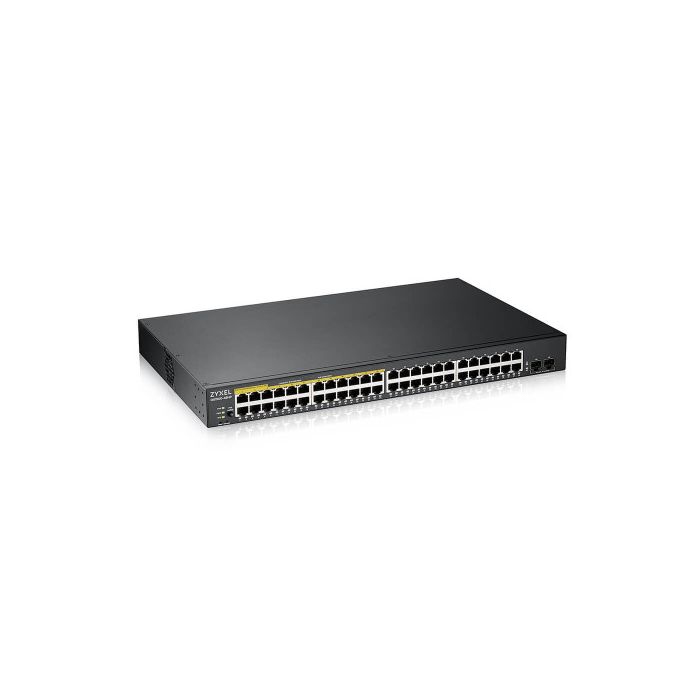 Zyxel GS1900-48HPv2 Gestionado L2 Gigabit Ethernet (10/100/1000) Energía sobre Ethernet (PoE) Negro 1